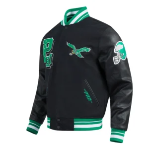 Philadelphia eagles best of mens black varsity jacket