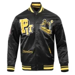 Pittsburgh Steelers Best Of Black Satin Jacket