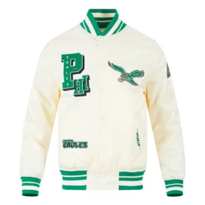 Philadelphia eagles best of mens satin jacket 1