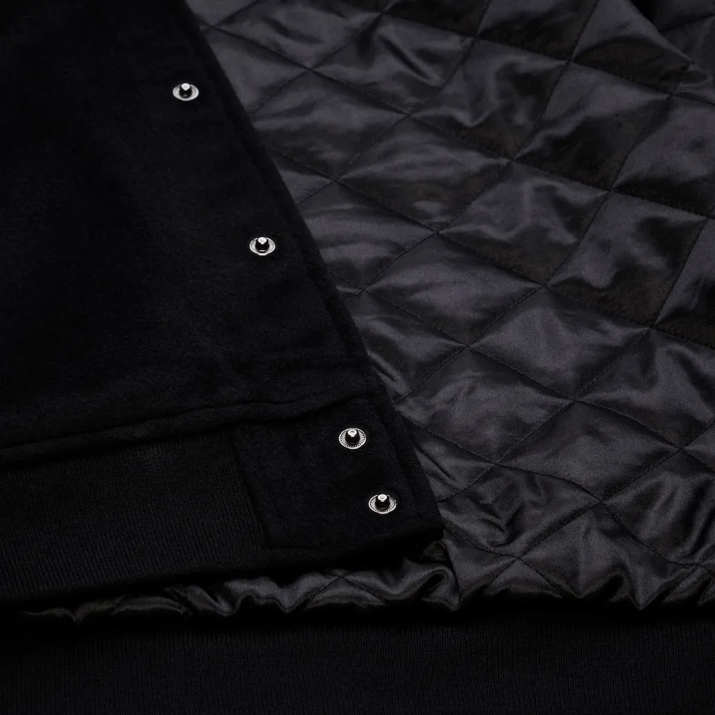 Philadelphia eagles black walk the tunnel wool jacket inner view