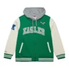 Philadelphia eagles courtside hooded jacket