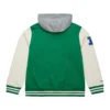 Philadelphia eagles courtside hooded varsity jacket