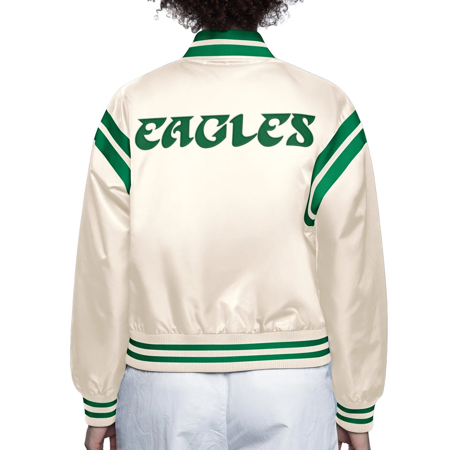 Philadelphia eagles full count satin jacket