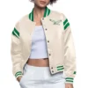 Philadelphia eagles full count satin varsity jacket
