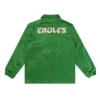 Philadelphia eagles green satin windbreaker