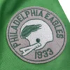 Philadelphia eagles green windbreaker sleeve logo