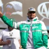 Philadelphia eagles jalen hurts script green white jacket