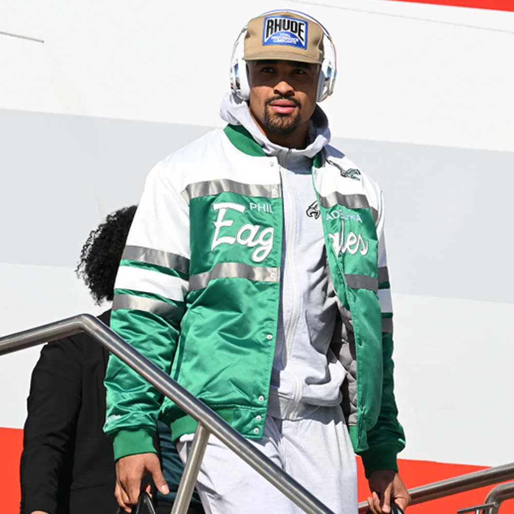 Philadelphia eagles jalen hurts script jacket