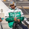 Philadelphia eagles jalen hurts script satin jacket