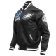 Philadelphia eagles mashup full snap satin varsity jacket black 6