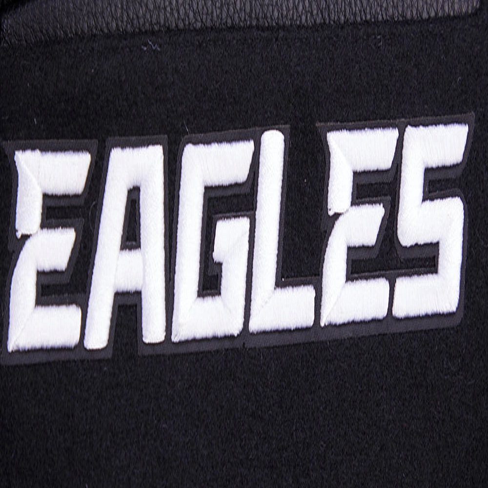 Philadelphia eagles mashup wool leather varsity jacket black 1