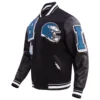 Philadelphia eagles mashup wool leather varsity jacket black 8