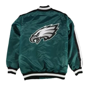 Philadelphia eagles o line full snap green jacket