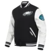 Philadelphia eagles old english wool leather varsity jacket 1 1