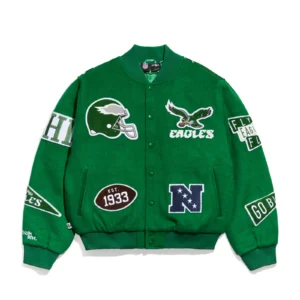 Philadelphia eagles pennant green wool jacket 1