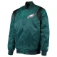Philadelphia eagles prime time full snap satin varsity jacket green 2