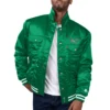 Philadelphia eagles silver tab trucker varsity satin jacket green 00 1