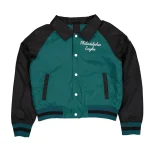 Philadelphia Eagles Throwback Green Satin Jacket