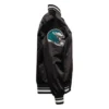 Philadelphia eagles turn it up m full snap varsity jacket