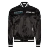 Philadelphia eagles turn it up m satin varsity jacket