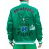 Philadelphia eagles vintage old english rib satin jacket green 1 scaled 1