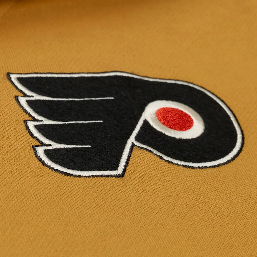 Philadelphia flyers browncream dusted hooded front logo
