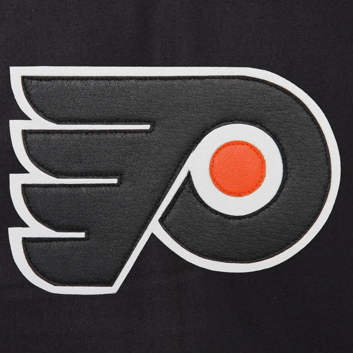 Philadelphia flyers one color wool varsity jacket black 2 1