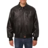 Philadelphia phillies full leather bomber varsity jacket black 1