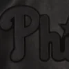 Philadelphia phillies full leather bomber varsity jacket black 4