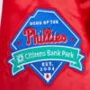 Philadelphia phillies mashup full snap satin varsity jacket red 2