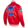 Philadelphia phillies mashup full snap satin varsity jacket red 5