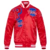 Philadelphia phillies mashup full snap satin varsity jacket red 8