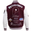 Philadelphia phillies old english wool leather varsity jacket 5 1