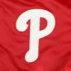 Philadelphia phillies pick roll full snap satin varsity jacket red