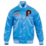 Philadelphia Phillies Retro Classic Blue Satin Jacket