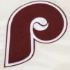 Philadelphia phillies retro classic full snap satin varsity jacket white 2
