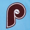 Philadelphia phillies retro classic womens wool leather varsity jacket blue white 3