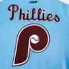 Philadelphia phillies retro classic womens wool leather varsity jacket blue white 5