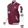 Philadelphia phillies retro classic wool leather varsity jacket wine white 7