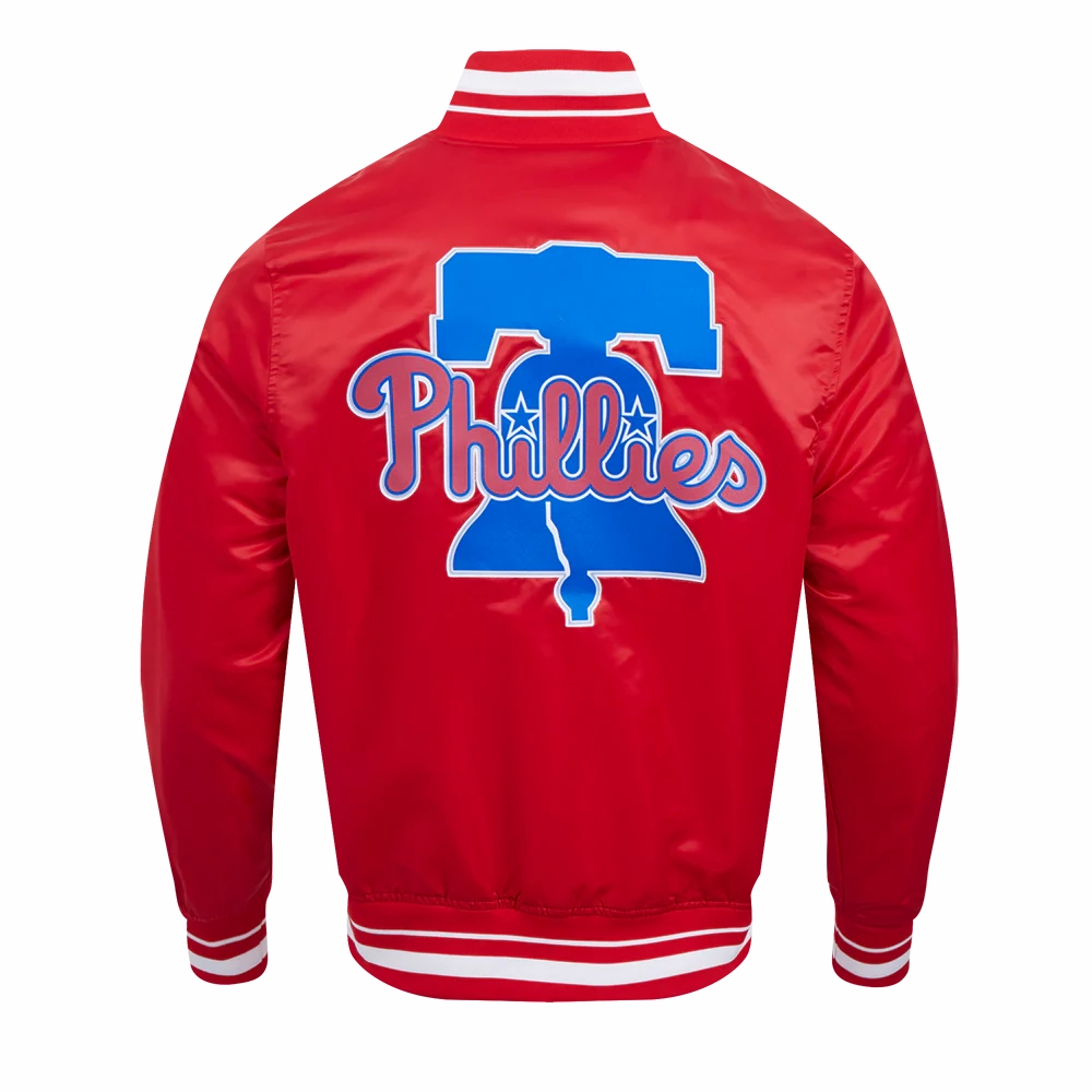 Philadelphia phillies script tail satin varsity jacket red 2