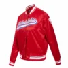 Philadelphia phillies script tail womens satin jacket red 2
