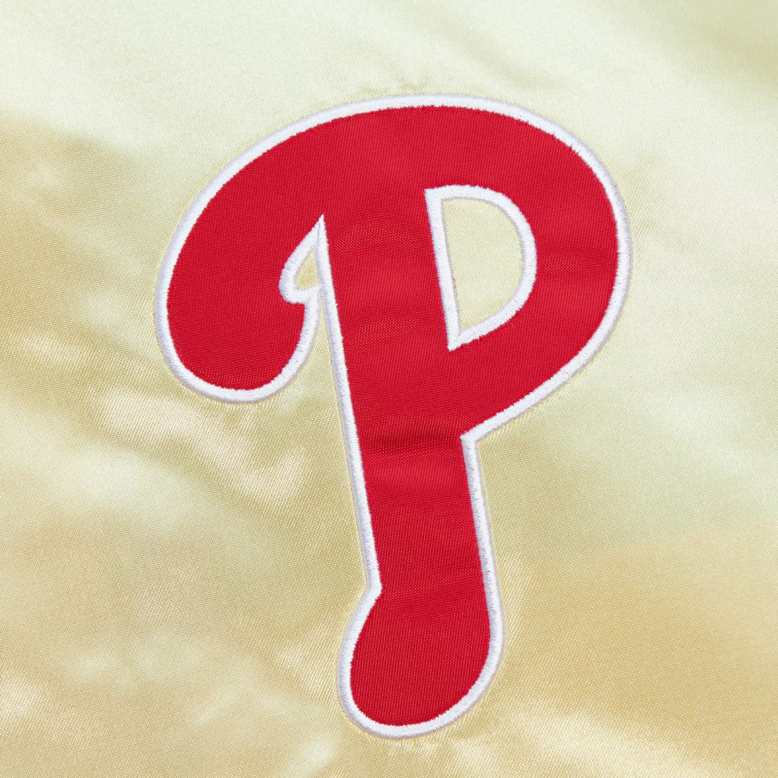 Philadelphia phillies team og 20 full zip satin varsity jacket gold 3