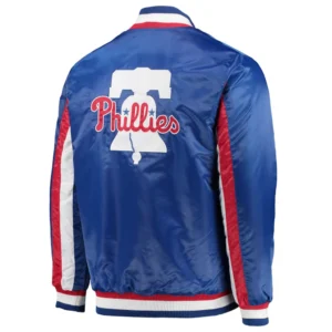 Philadelphia phillies the ace satin varsity jacket blue 1