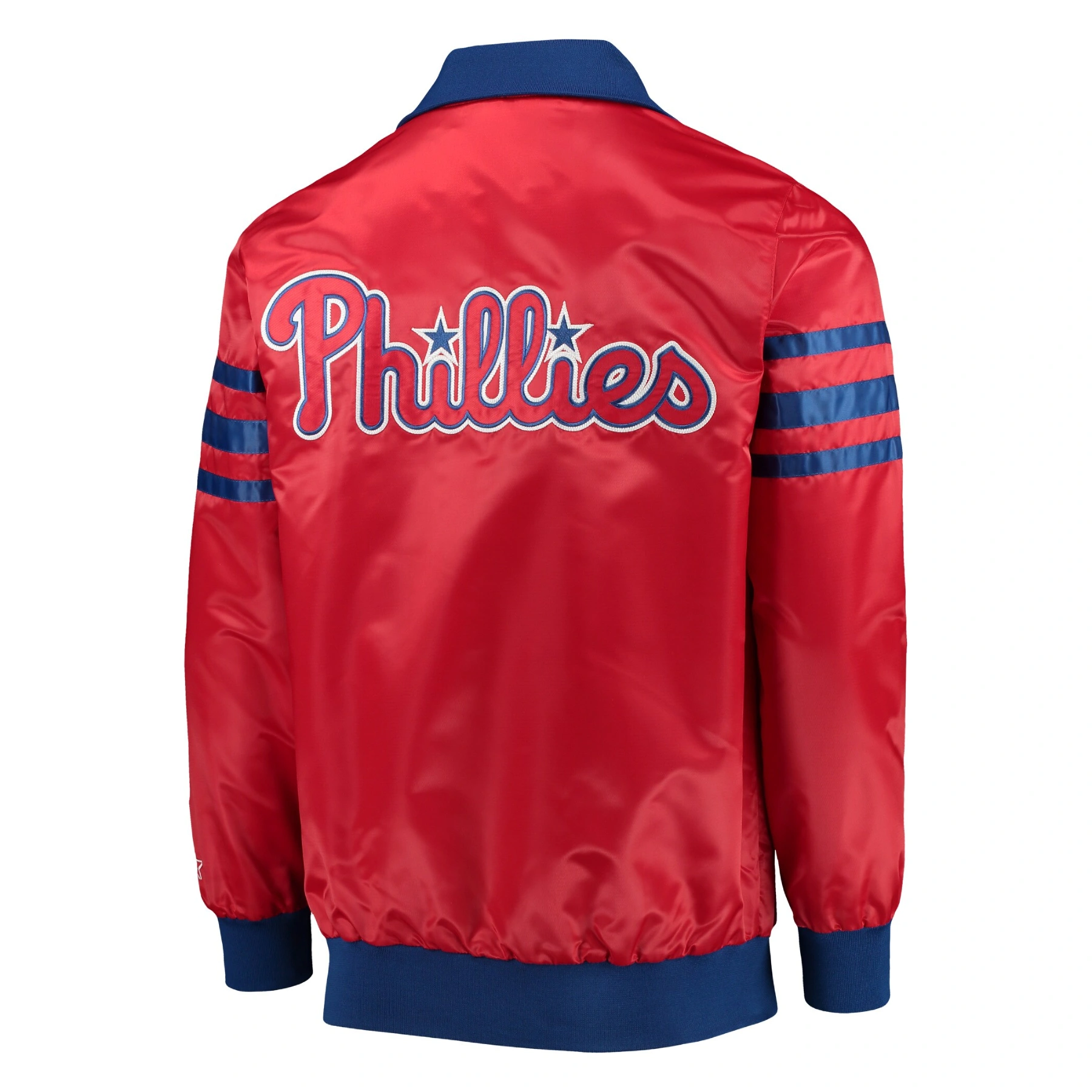 Philadelphia phillies the captain ii satin varsity jacket red 2