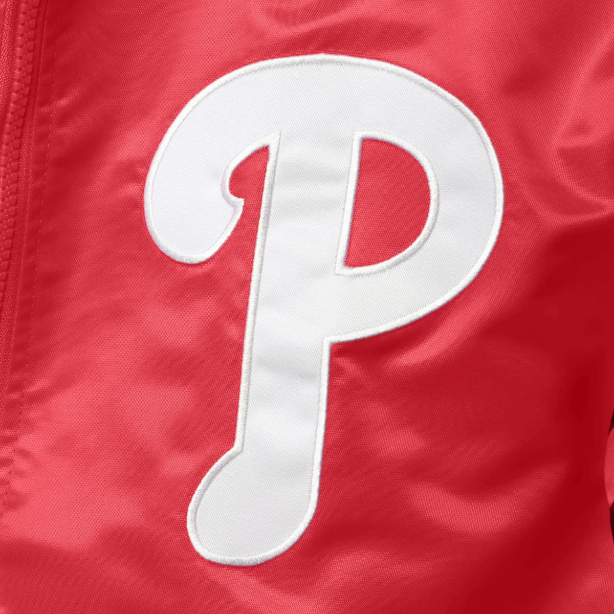Philadelphia phillies the captain ii satin varsity jacket red 3