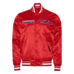 Philadelphia Phillies Turn It Up M Full-Snap Red Satin Jacket
