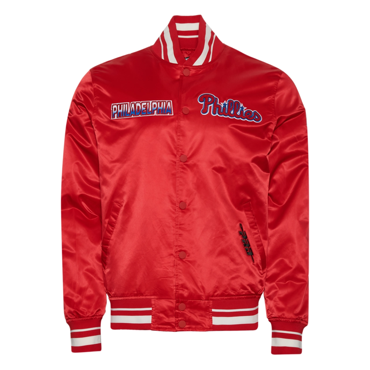 Philadelphia phillies turn it up m satin varsity jacket