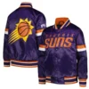 Phoenix suns home game satin varsity jacket purple 2