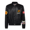 Phoenix suns jeff hamilton full leather jacket black 1