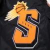 Phoenix suns mashup full snap satin varsity jacket black 1